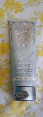 Bath & Body Works Ballet Nights Silver and Pale Blue Hydrating Body Cream full